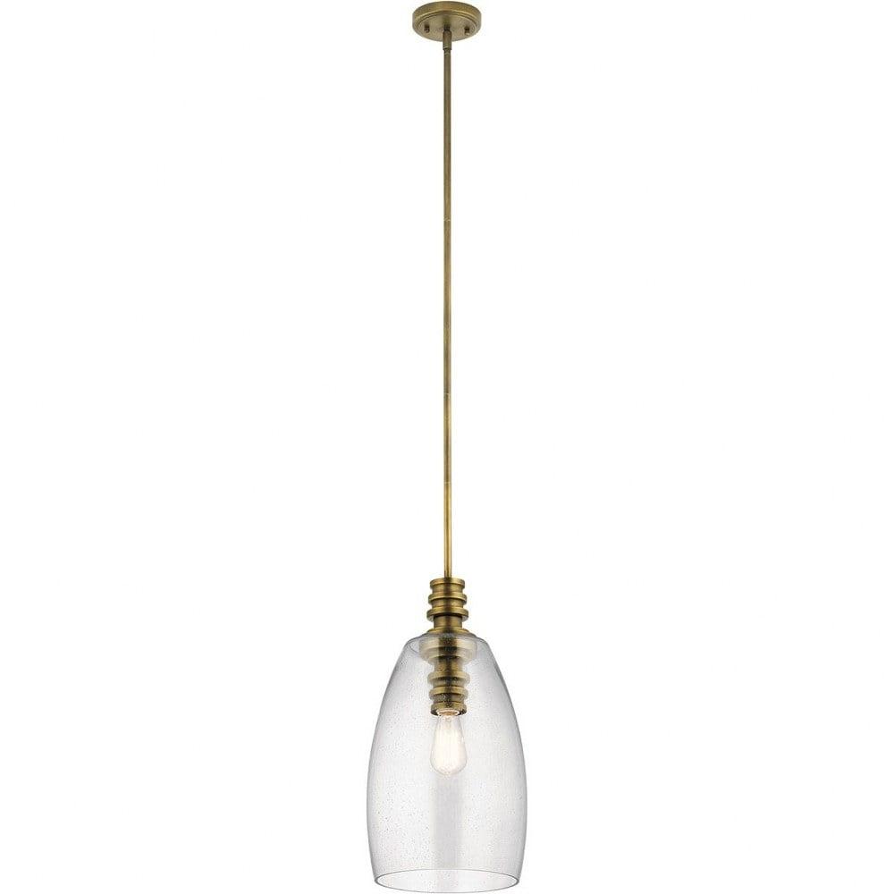 Kichler Lighting Lakum 1 - Light Pendant in  Natural Brass