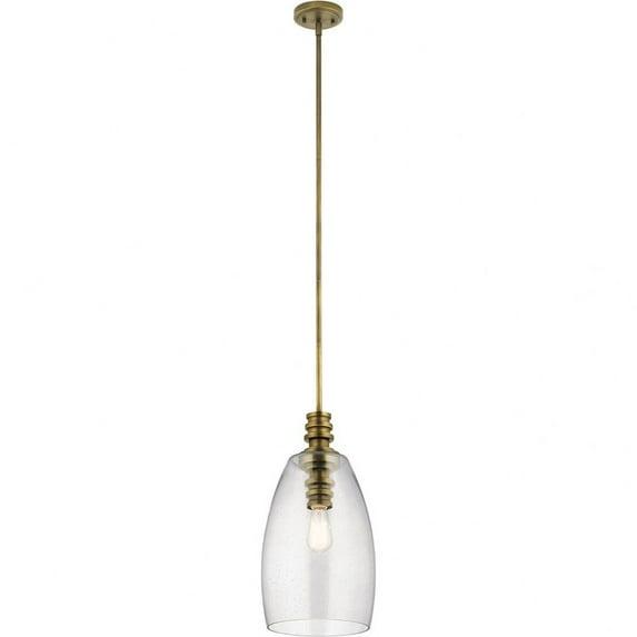 Kichler Lighting Lakum 1 - Light Pendant in  Natural Brass