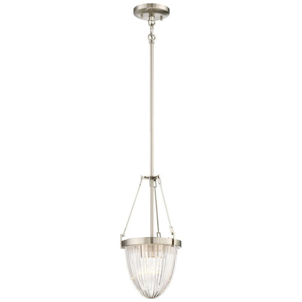 1 Light Pendant In Transitional Style 16 Inches Tall By 8.25 Inches Wide     -Traditional Installation Minka Lavery 2321-84