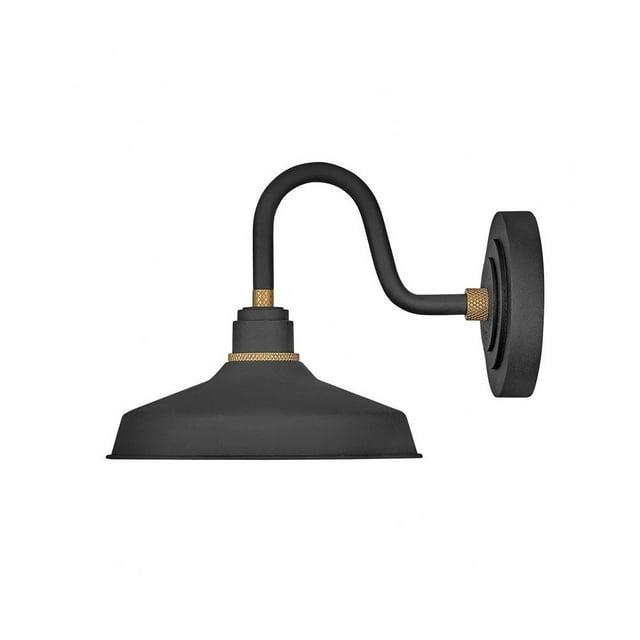 1 Light Small Outdoor Gooseneck Barn Light Traditional And Industrial Style 9.5 Inch Wide By 9.25 Inch High-Textured Black Finish Hinkley Lighting