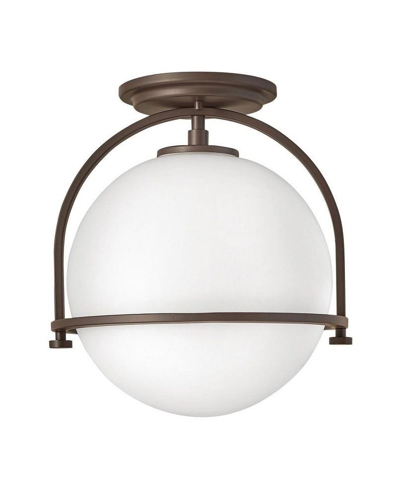 McCormick Hand Blown Glass Semi Flush Mount