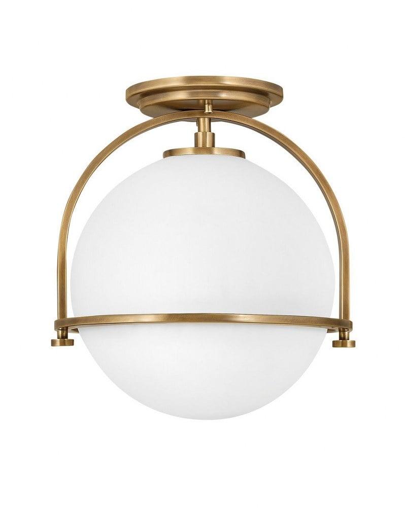 McCormick Hand Blown Glass Semi Flush Mount