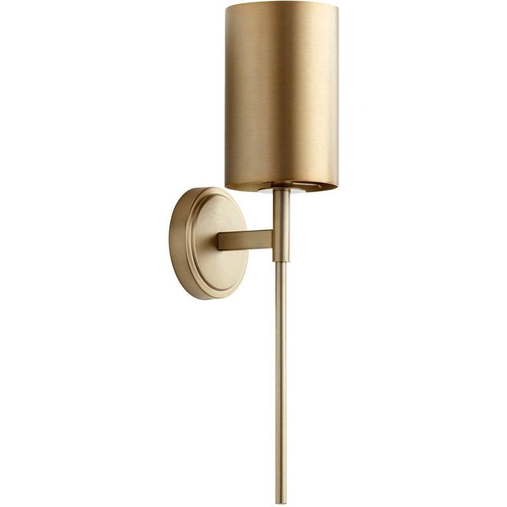 Verlicht Traditional Aged Brass Dimmable Wall Sconce, 6.5" H