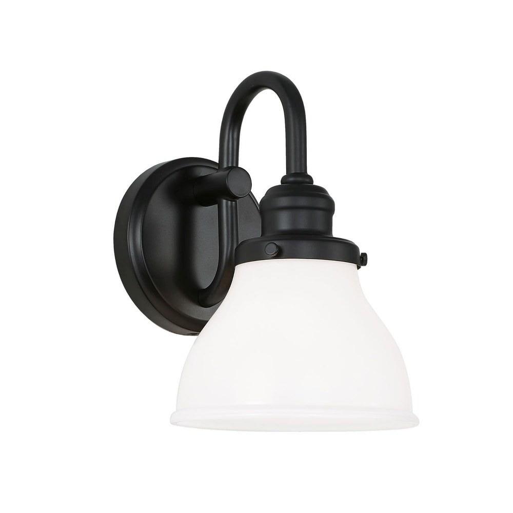 1 Light Wall Sconce In Urban/Industrial Style 6.5 High By 10 Wide-Matte Black Finish Capital Lighting 8301Mb-128