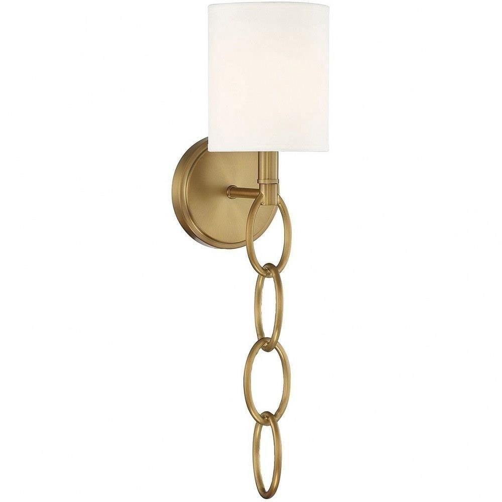 Joffree Warm Brass Dimmable 1-Light Wall Sconce