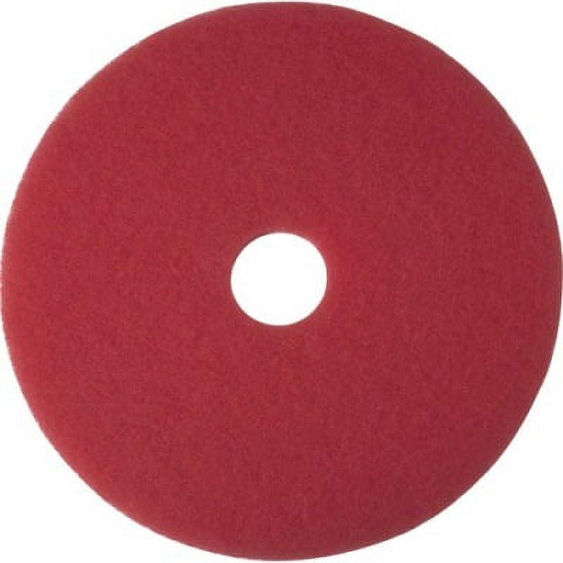 14" Red Round Buffing Floor Pad