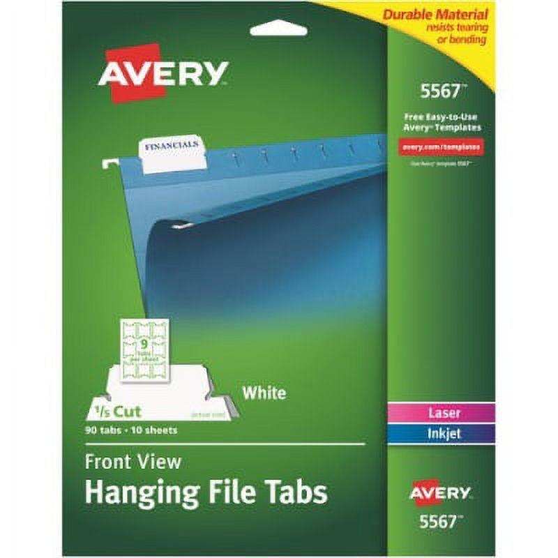 Avery Consumer Products Avery® Print/Write-On Hanging Tabs Paper Hanging Files Cabinet