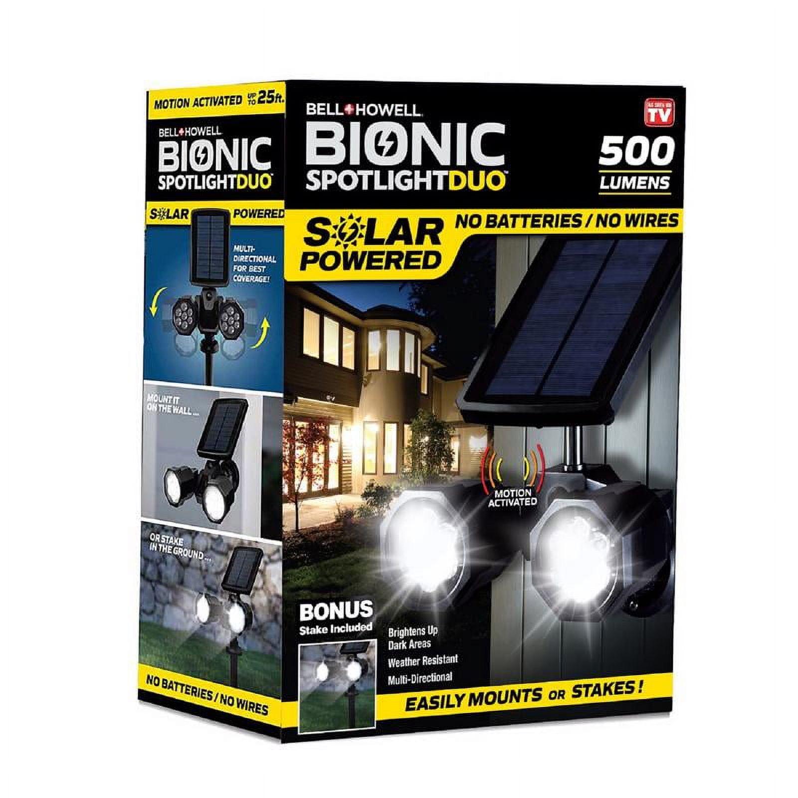 Bell+Howell Bionic Spotlight Duo with Motion Sensor, Super Bright Security Spotlight for Outdoors