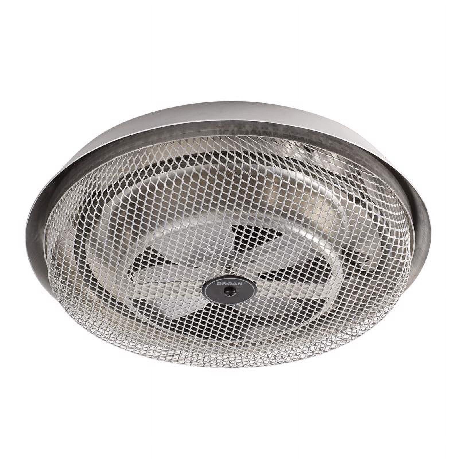 Silver 1250W Ceiling Mounted Electric Fan Heater