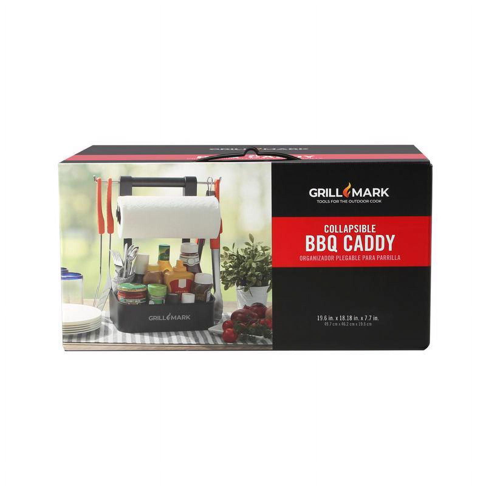 Grill Mark Black Collapsible BBQ Caddy with Adjustable Height