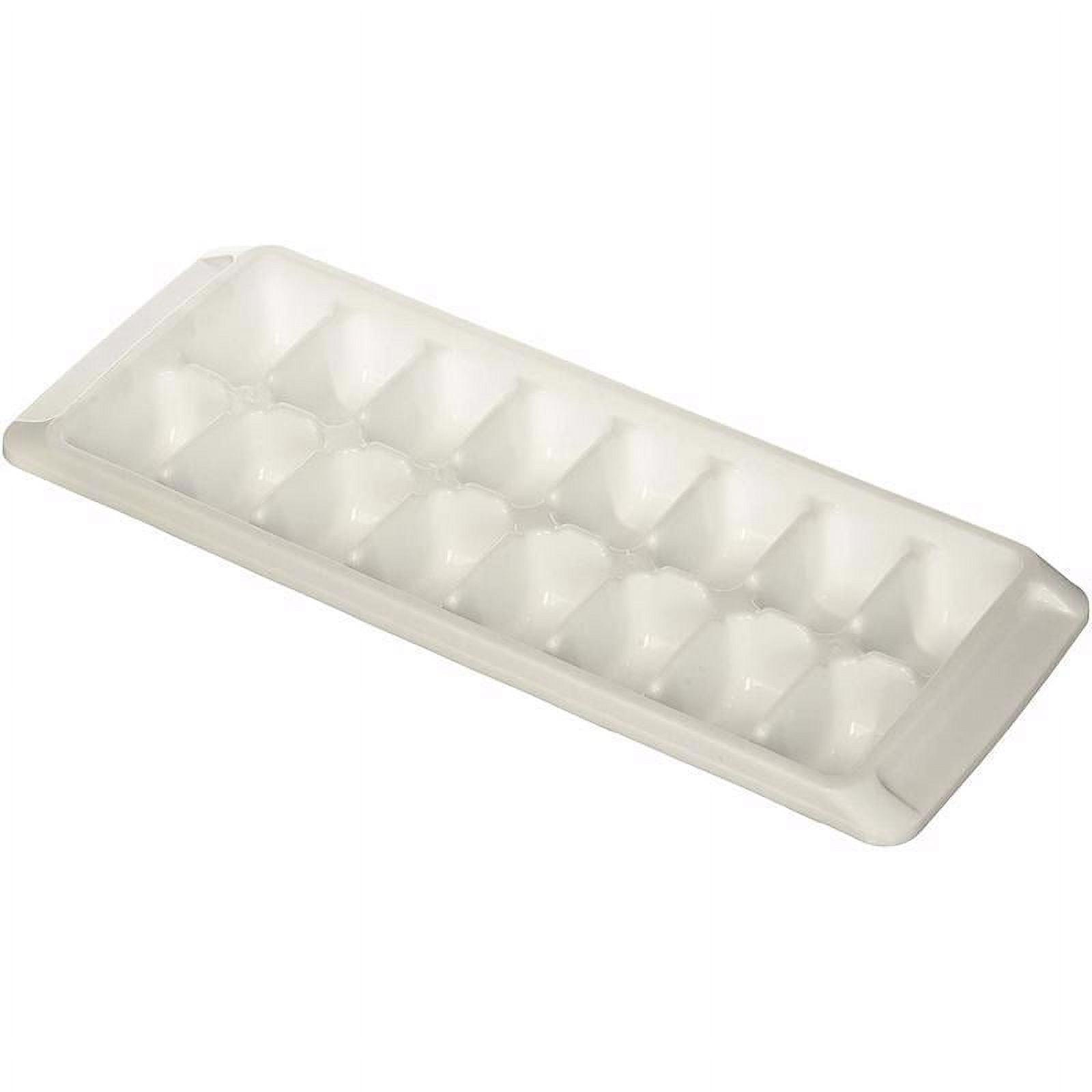 White Plastic Break-Resistant Ice Cube Tray