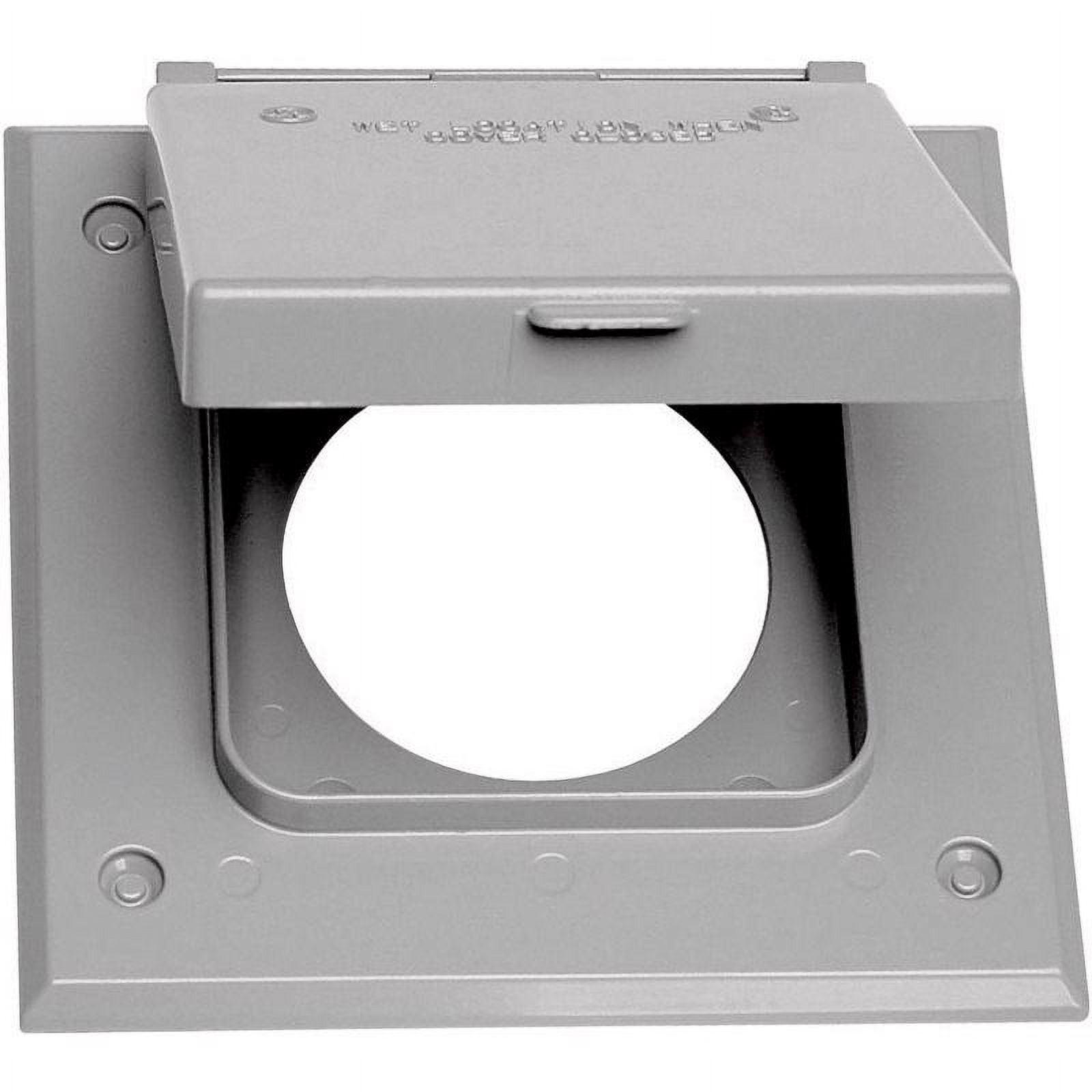 Sigma Electric, Gray 14321 2-Gang 20-50 Amp Outlet Cover