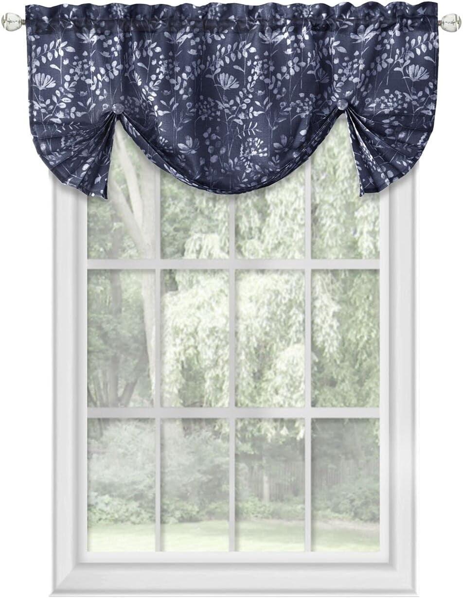 Ergode Charlotte Window Curtain Valance - 52x17 - Navy