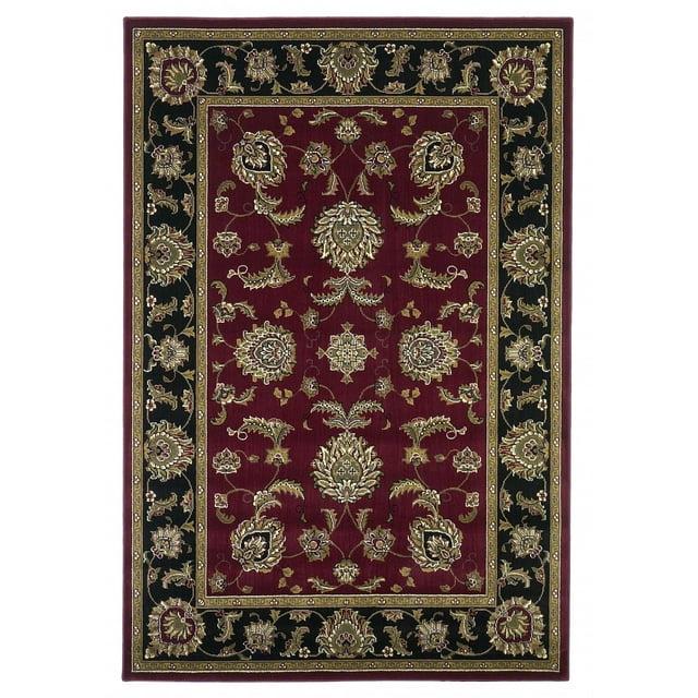 1' x 2' Red or Black Medieval Inspired Area Rug