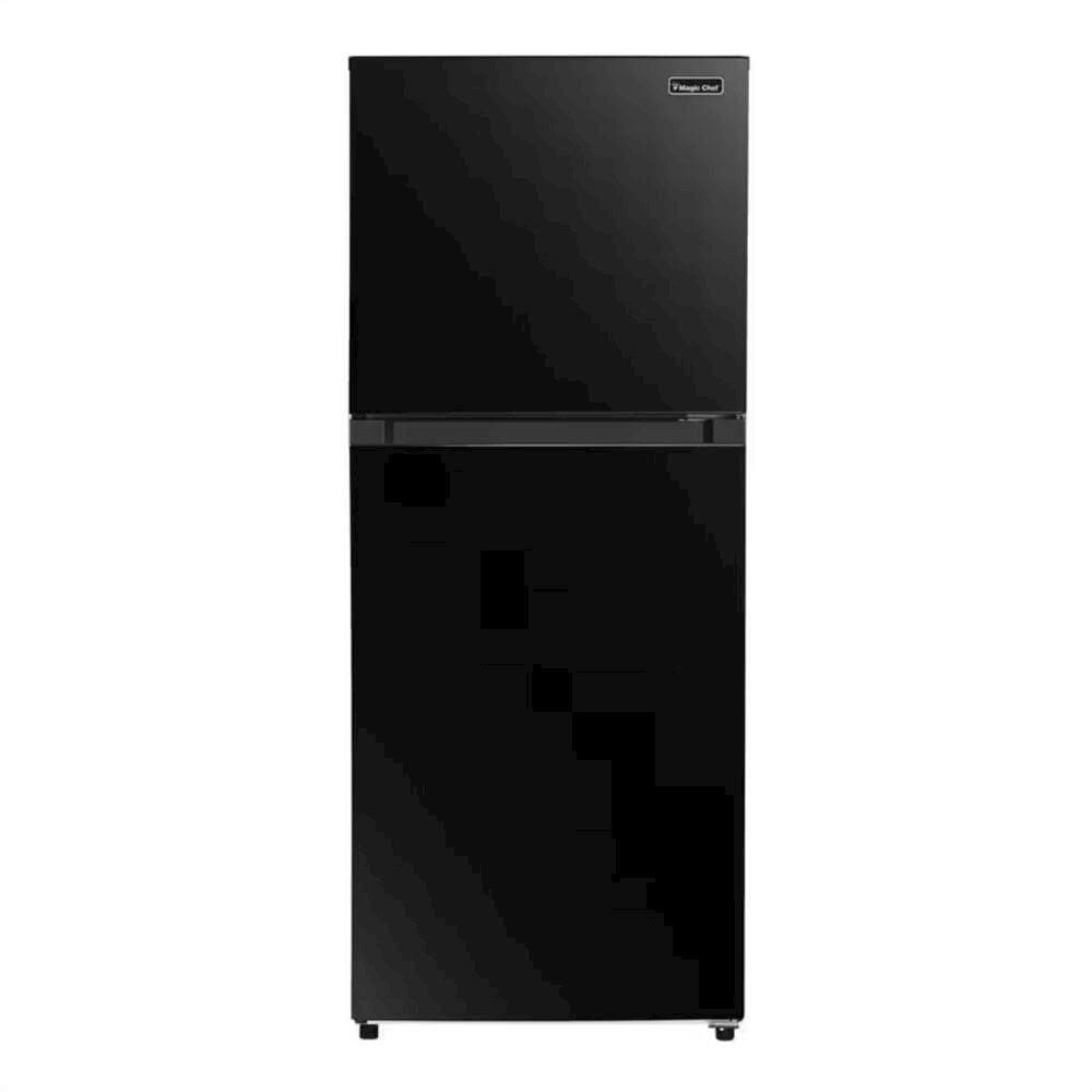 Magic Chef 10.1-cu. ft. Refrigerator with Top Freezer in Platinum Steel