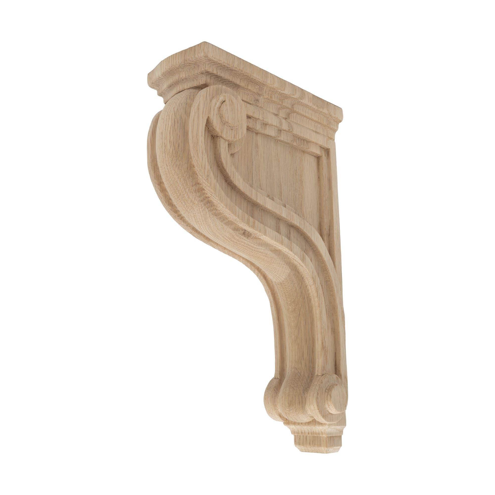Architectural Products by Outwater L.L.C. 10-13/16 in x 2-1/8 in x 6-11/16 in Unfinished Medium Solid Classic Plain Wood Corbel
