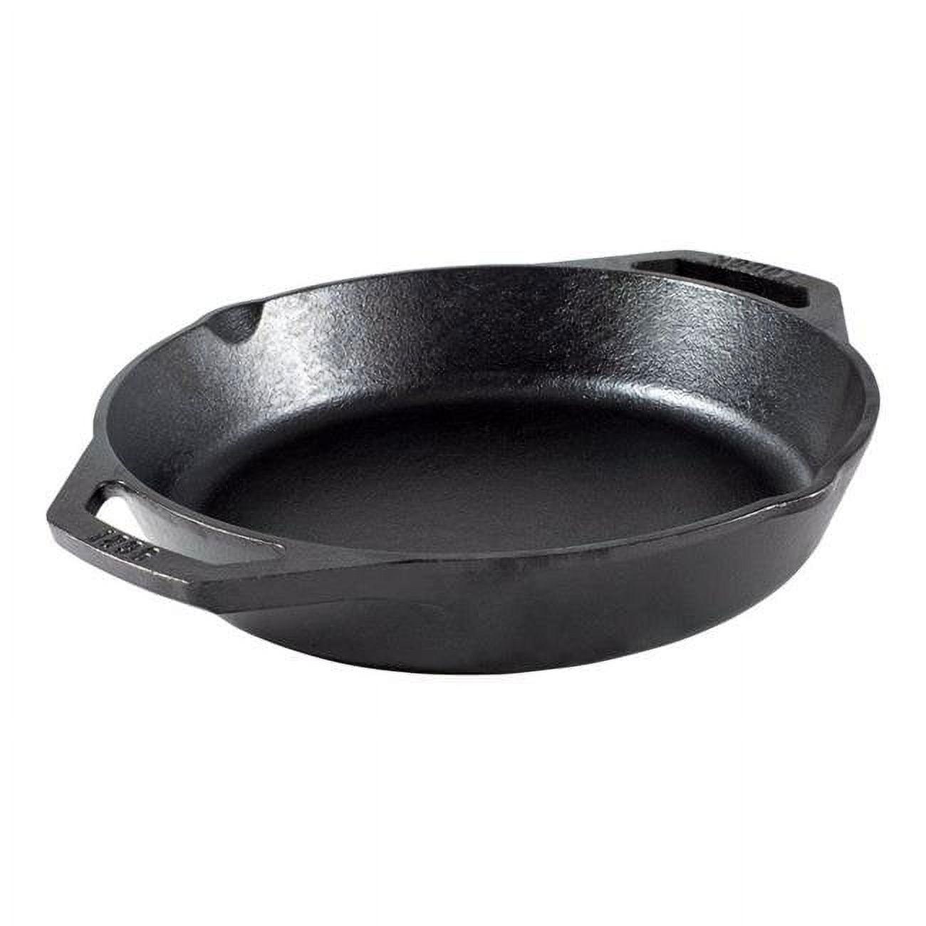 10.25-Inch Black Cast Iron Skillet with Dual Handles