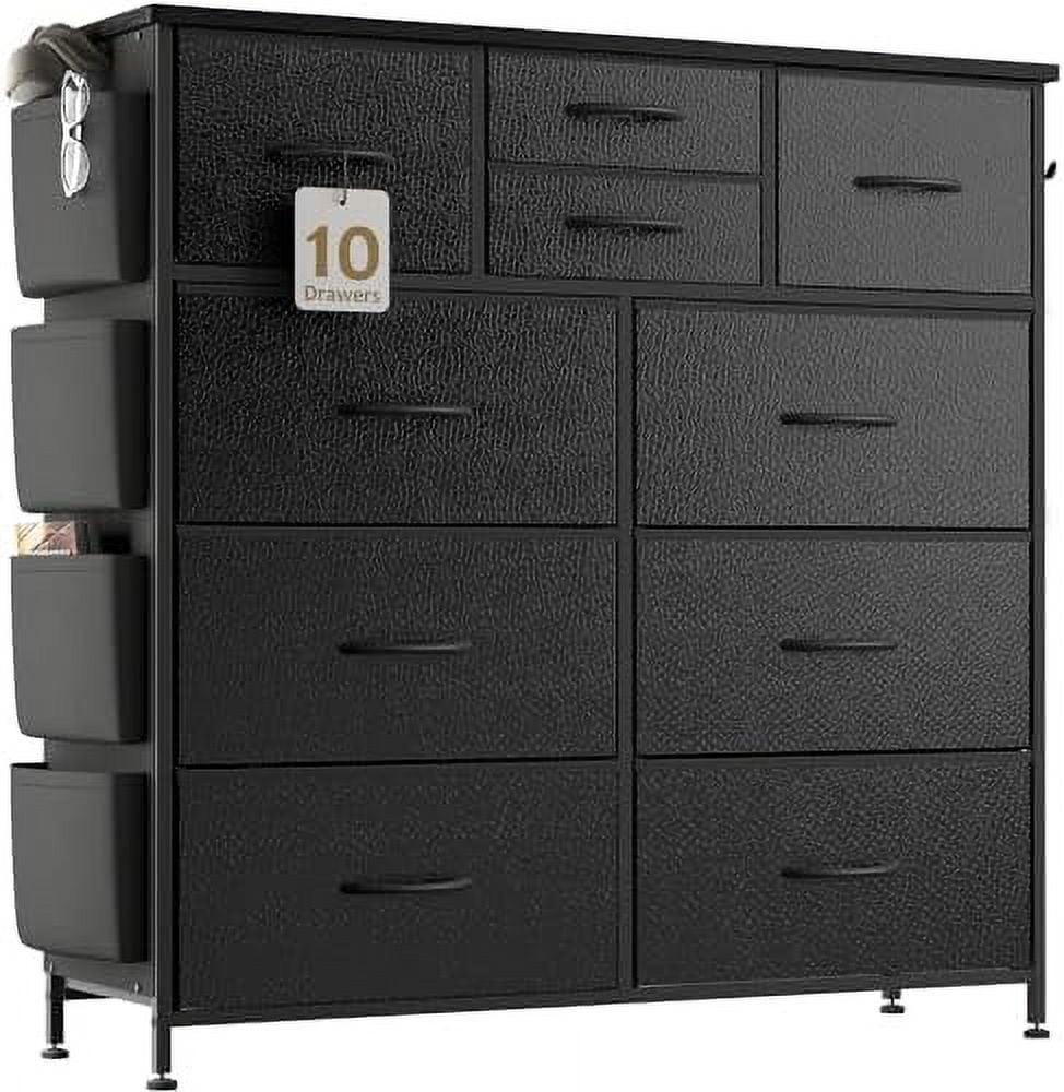 Charcoal Black Industrial Nursery Dresser with Extra Deep Drawer