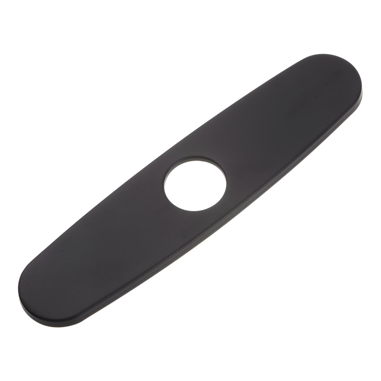 Matte Black Stainless Steel 10 Inch Faucet Hole Cover Plate