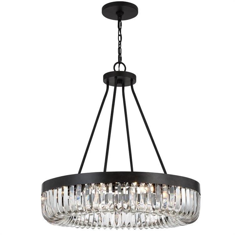 Charcoal Bronze Crystal Bead 10-Light Chandelier