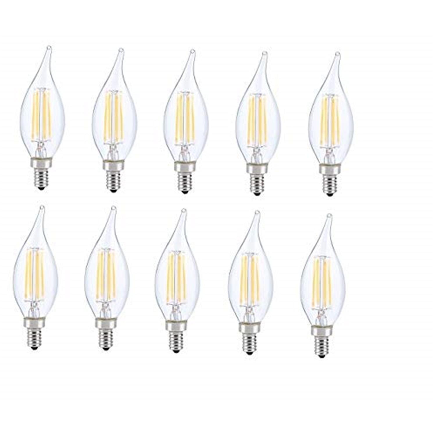 Elegant Lighting E12LED106-10PK 6W (60 Watt Equivalent) E12 Dimmable LED Candle Light Bulb (Set of 10)
