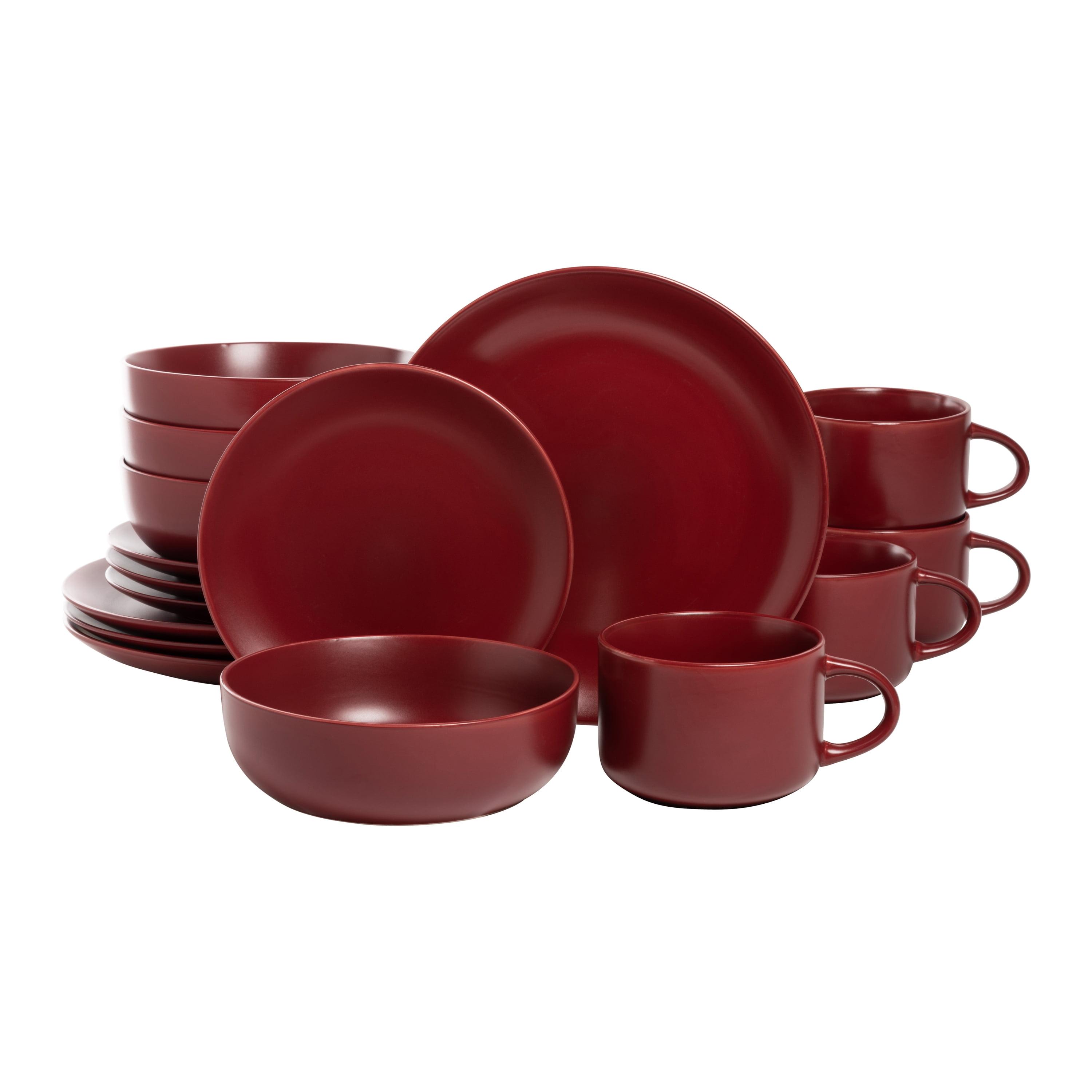Ten Strawberry Street Wazee Matte 16 Piece Dinnerware Set, Service for 4
