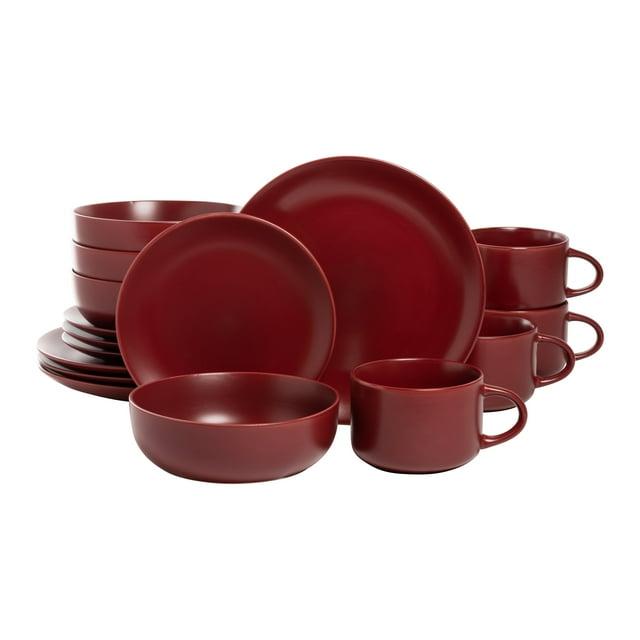 Ten Strawberry Street Wazee Matte 16 Piece Dinnerware Set, Service for 4