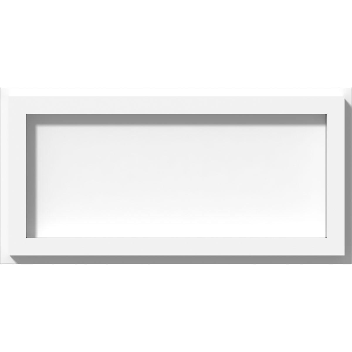 Ekena Millwork Rectangle Architectural Grade PVC Contemporary Ceiling Medallion CMP10X5RE