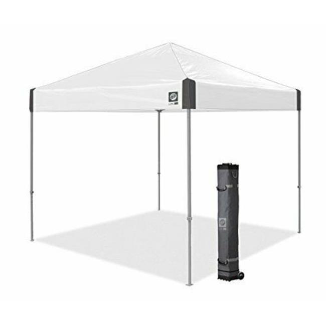 10' x 10' White Slate Powder-Coated Steel Canopy Tent