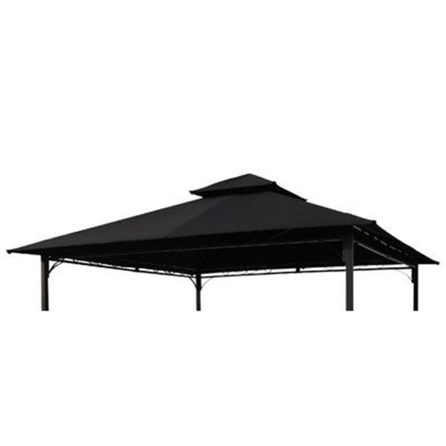 International Caravan St. Kitts Replacement Canopy for 10 ft. Canopy Gazebo-Color:Black