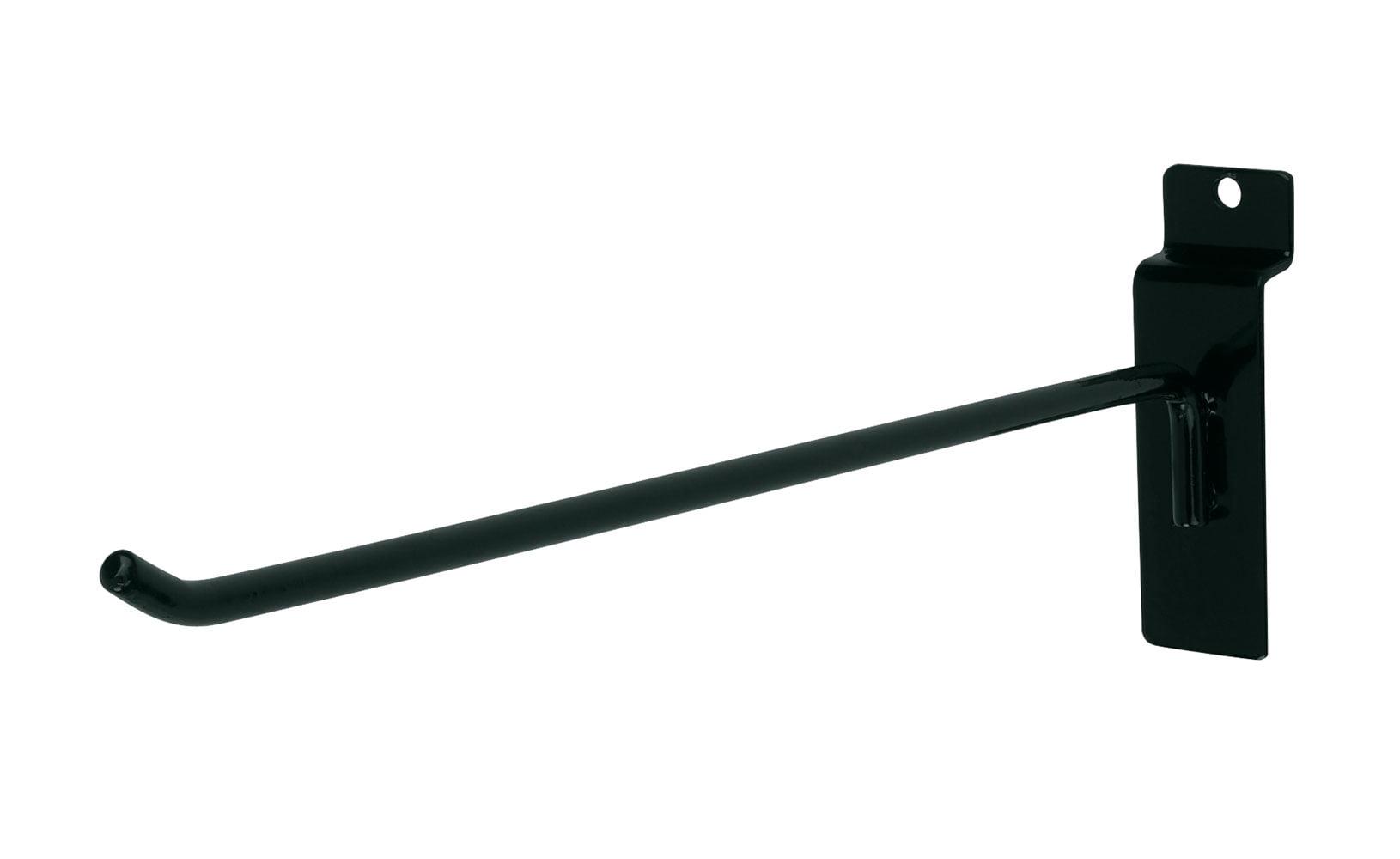 10 inch Black Peg Hook for Slatwall - 25 Count