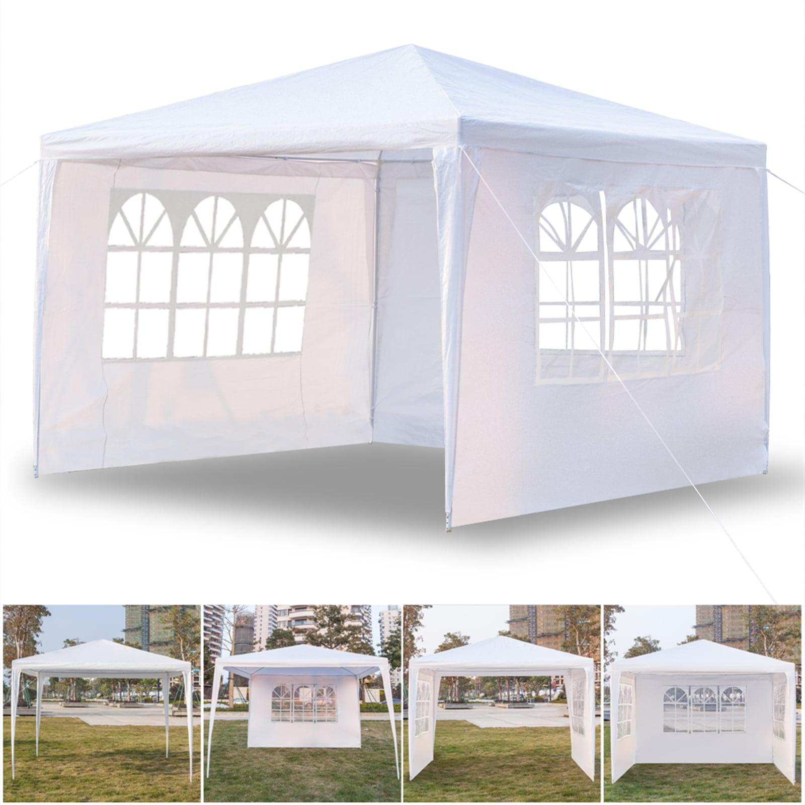 White 10x10 ft. Heavy Duty Waterproof Gazebo Canopy Tent