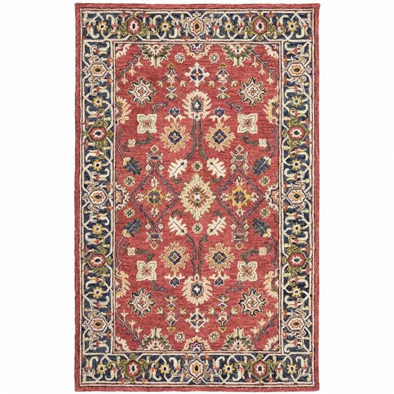 10'x13' Red and Blue Bohemian Rug