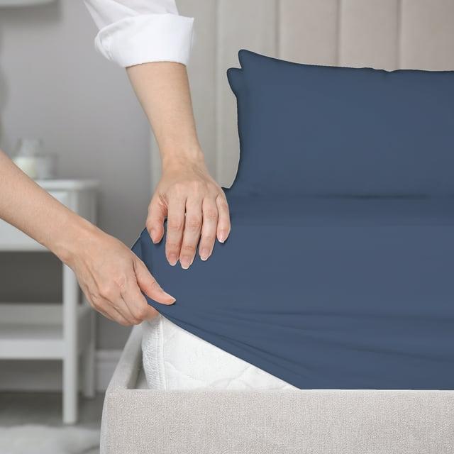 Color Sense 100% Cotton Ultra-Light Fitted Sheet