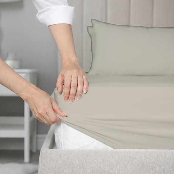 Color Sense 100% Cotton Ultra-Light Fitted Sheet