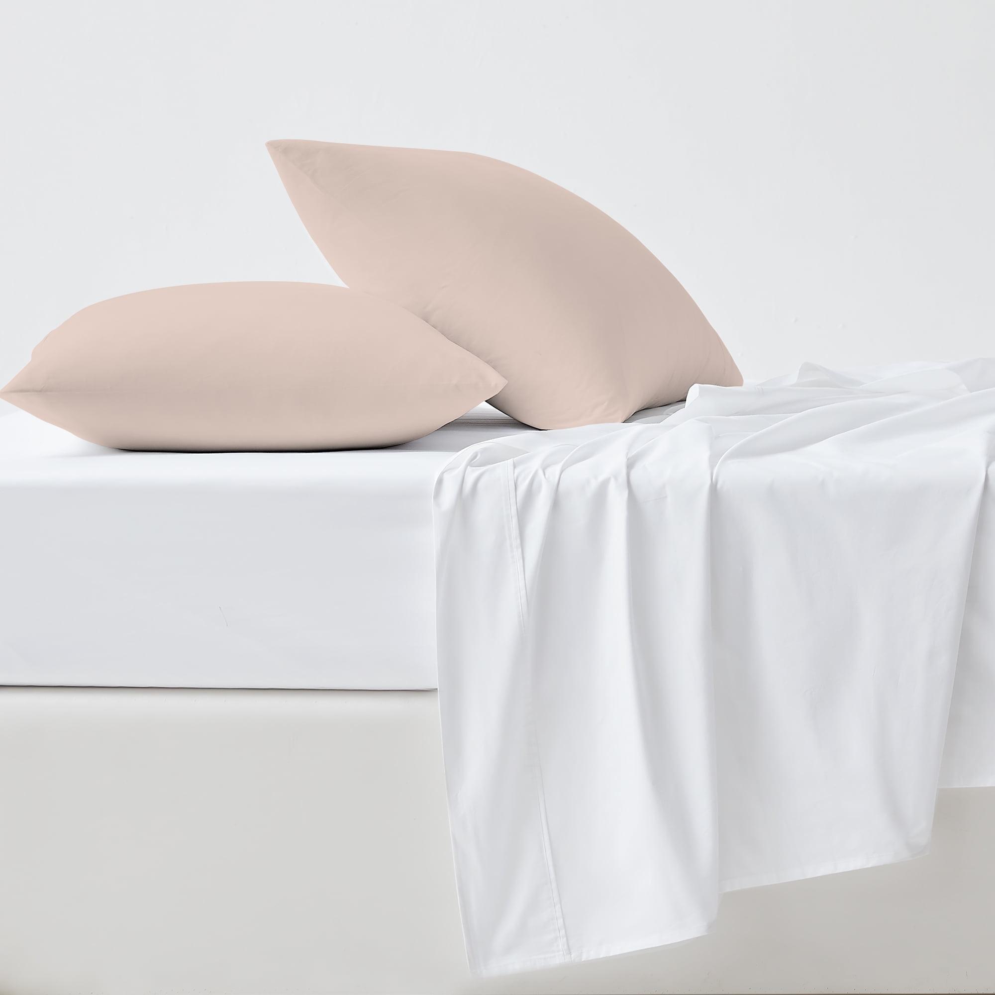 Blush Cotton Sateen Standard Pillowcases Set