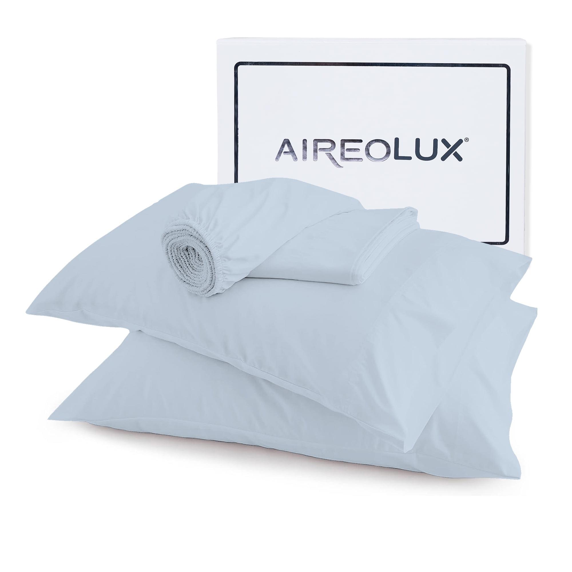 Aireolux Luxury 100% Cotton 600TC Ultra-Soft & Silky Wrinkle-Resistant Sheet Set