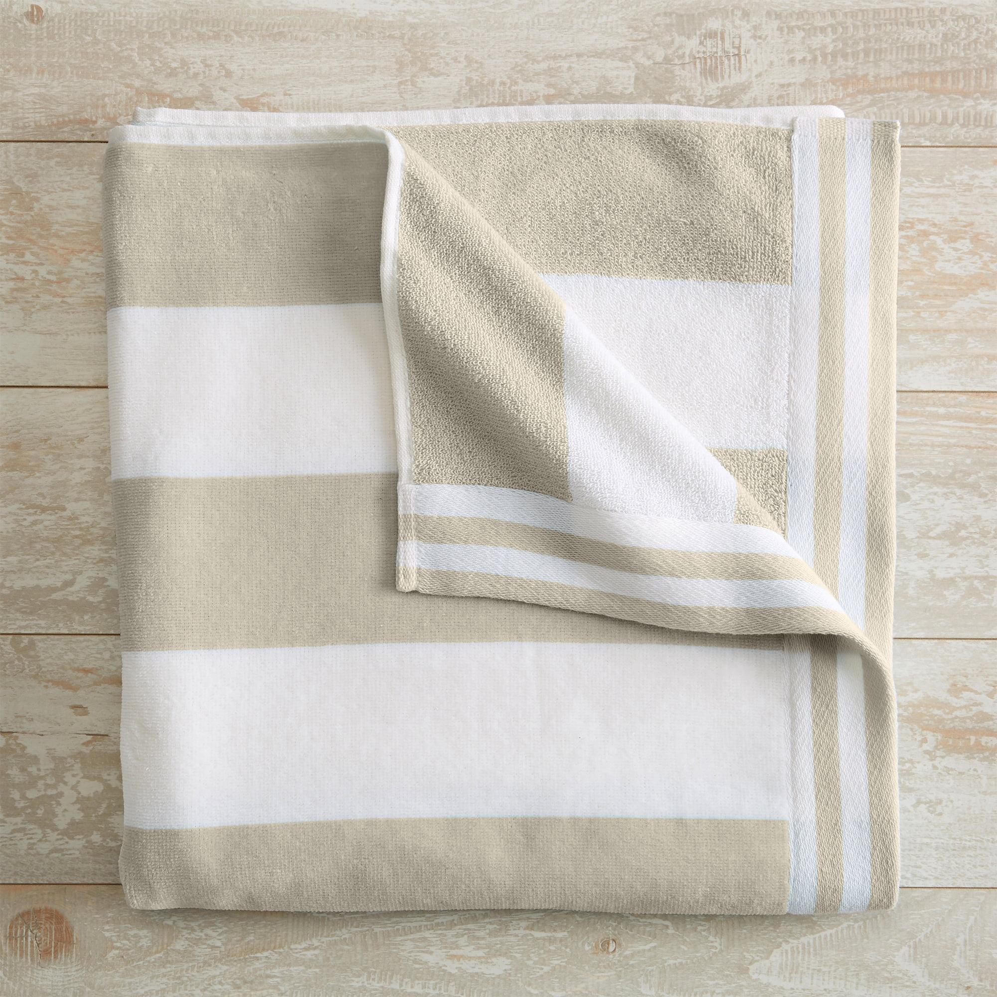 100% Cotton Modern Cabana Stripe Beach Towels