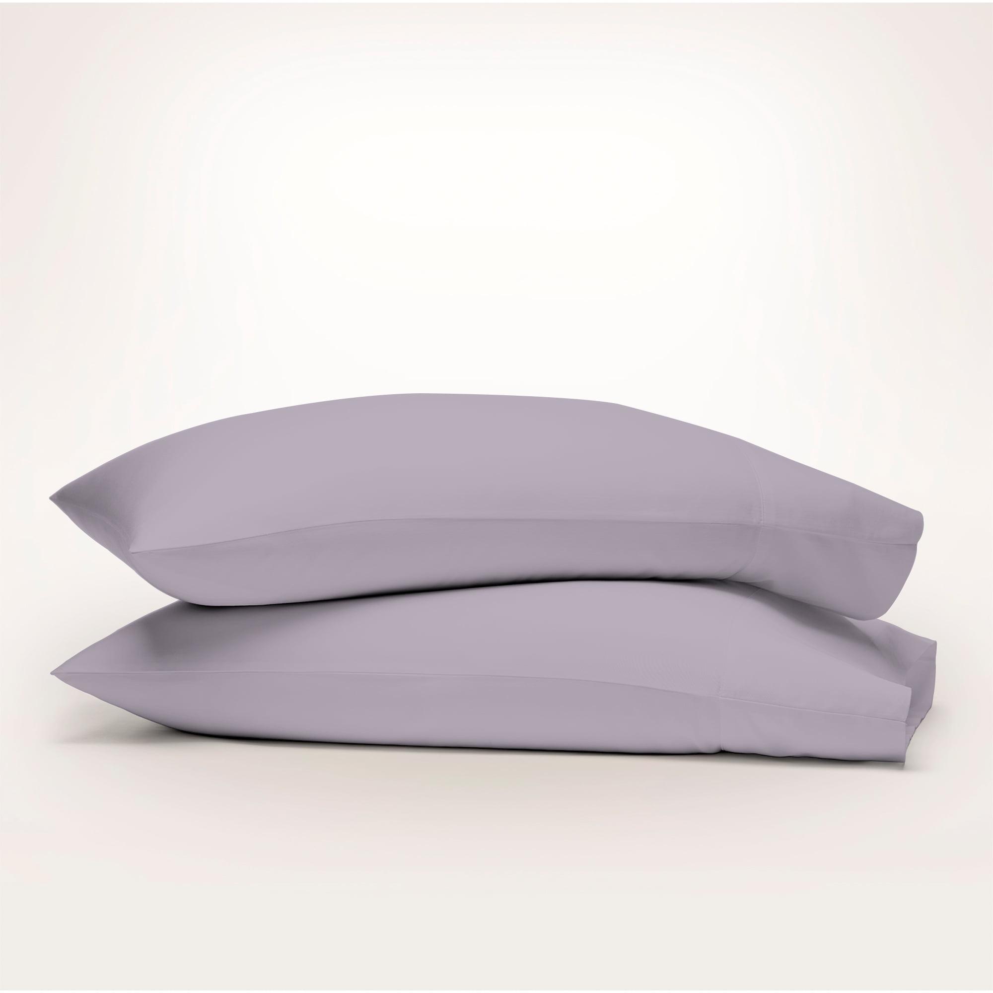 Lavender Organic Cotton Standard Pillowcases, 300 Thread Count