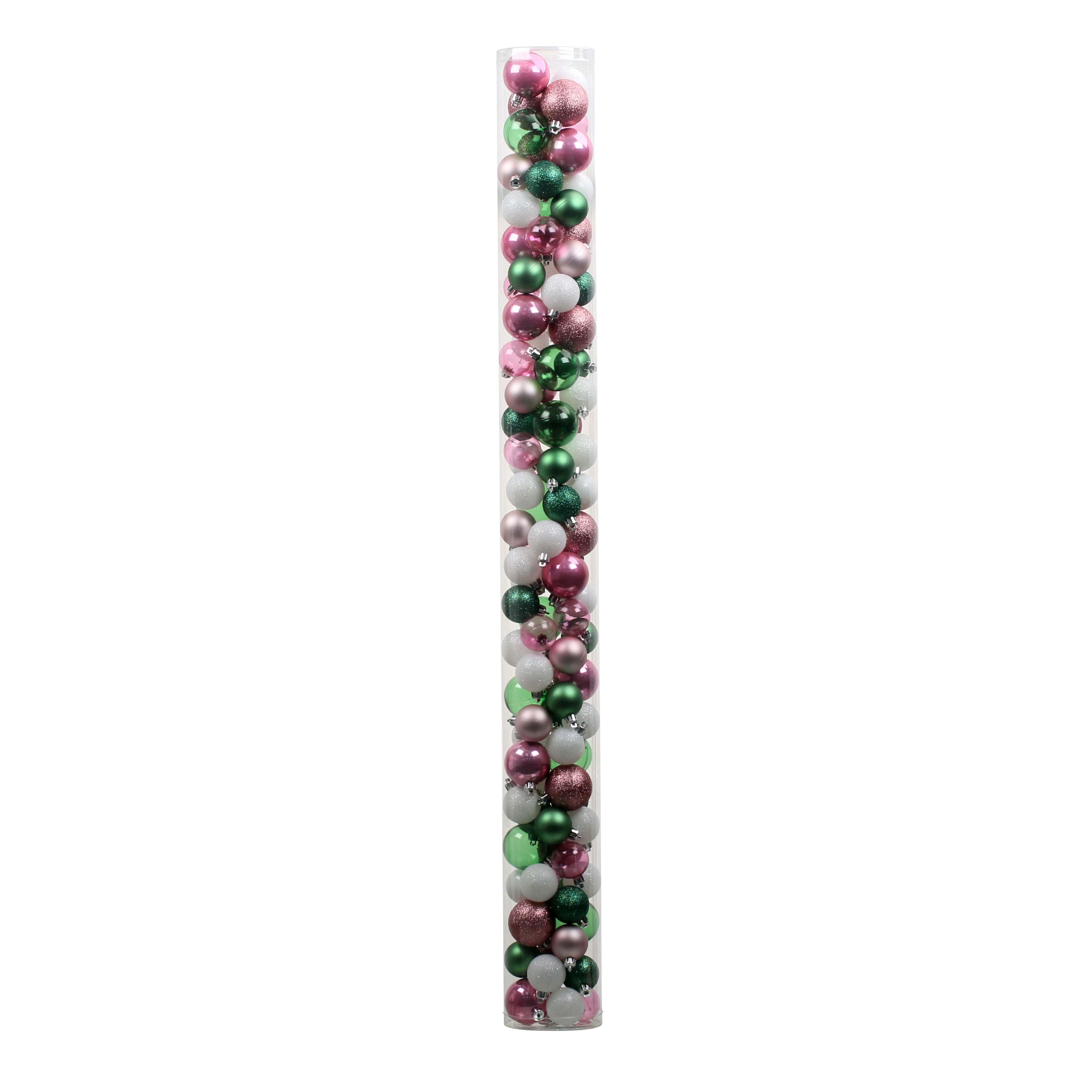 100 Pack Sprinkle Shatterproof Ball Ornaments by Ashland® - Christmas Ornaments