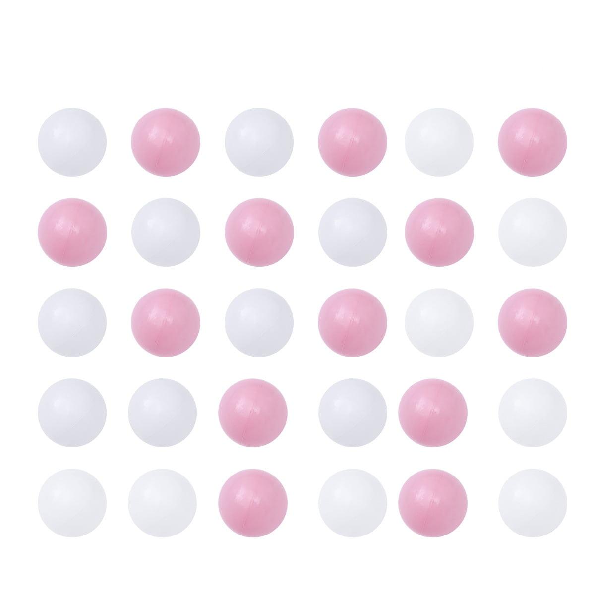Anvazise 100Pcs Ball Pit Balls Thickened Eco-friendly Smooth Reusable Bite-resistant Hand-on Ability PE Material Macaron Color Pit Balls Kindergarten Toy