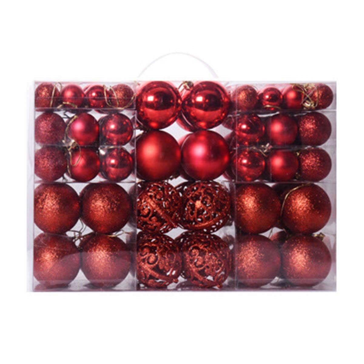 100Pc Christmas Ball Ornaments Shatterproof Balls For Christmas Tree Decoration Household Pendant