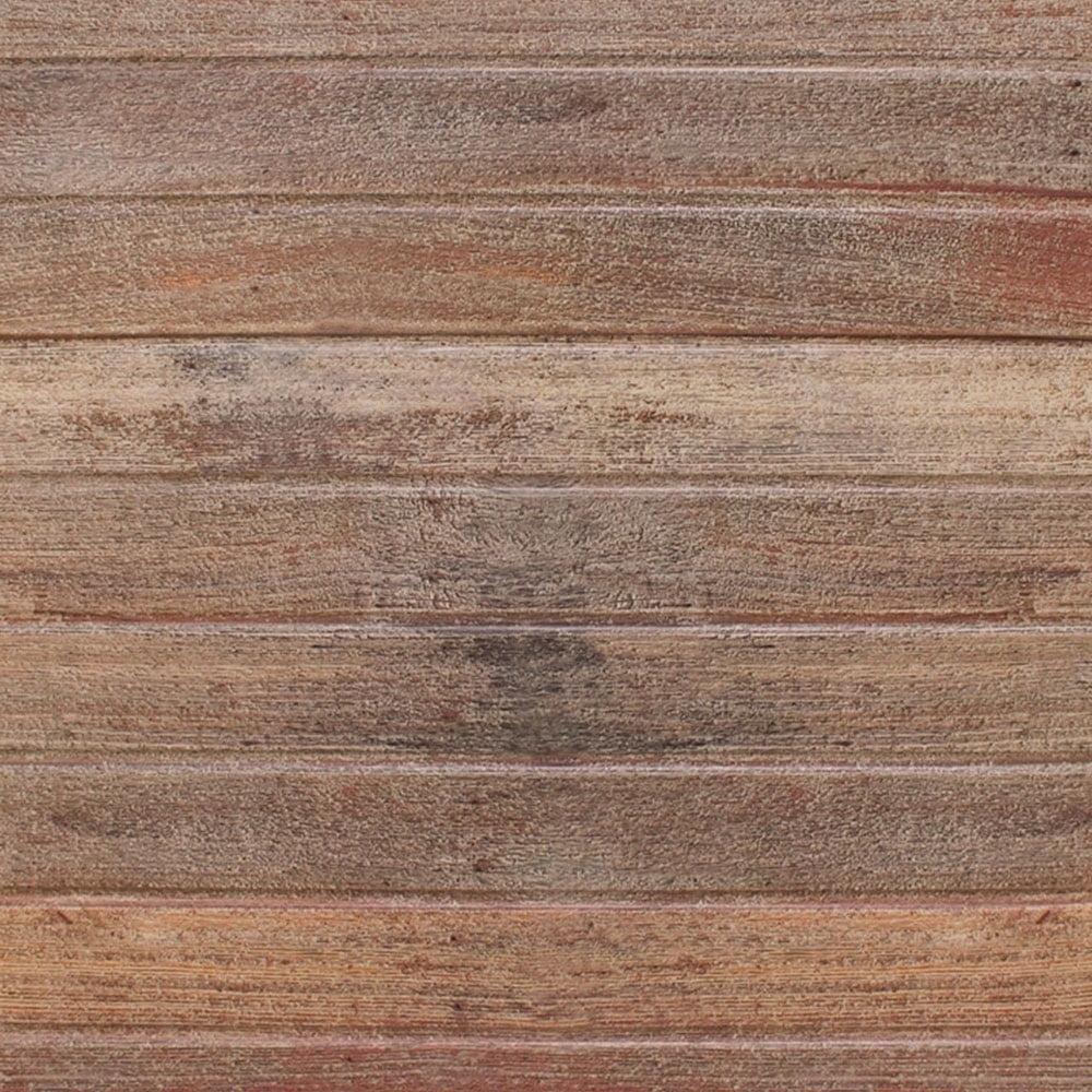 Faux Wood Plank Fire Rated Panel 24'' L x 24'' W Textured PVC Drop-In Ceiling Tile (Set of 10)