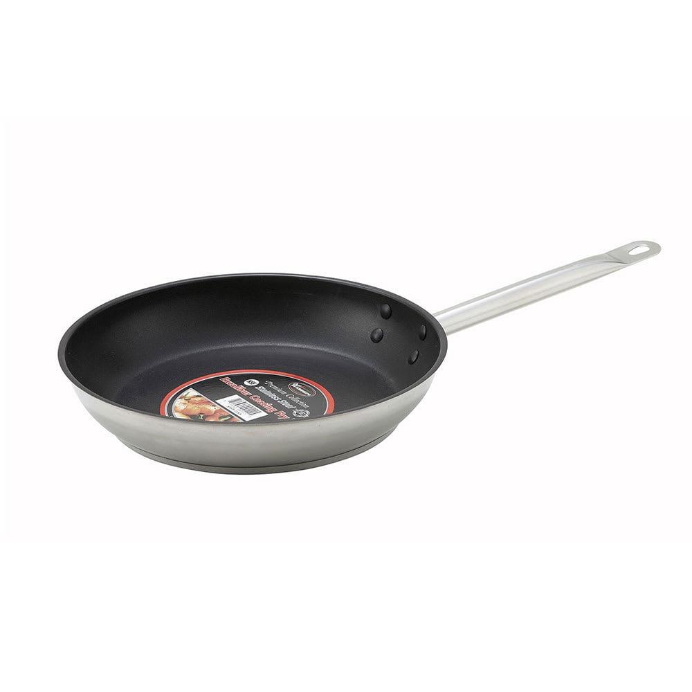 Winco Stainless Steel Non-Stick Frying Pan