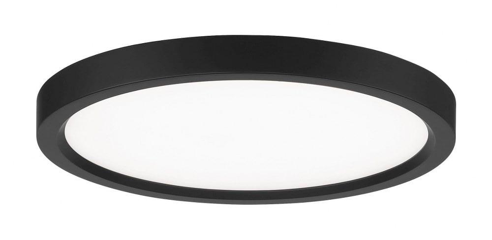 11 Inch 20W 1 Led Round Flush Mount-Coal Finish Minka Lavery 711-66A-L