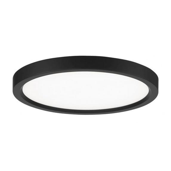 11 Inch 20W 1 Led Round Flush Mount-Coal Finish Minka Lavery 711-66A-L