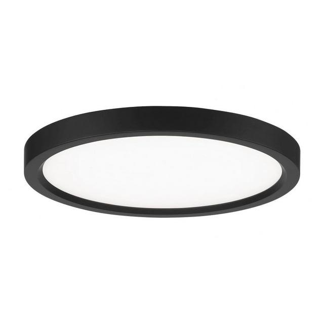 11 Inch 20W 1 Led Round Flush Mount-Coal Finish Minka Lavery 711-66A-L