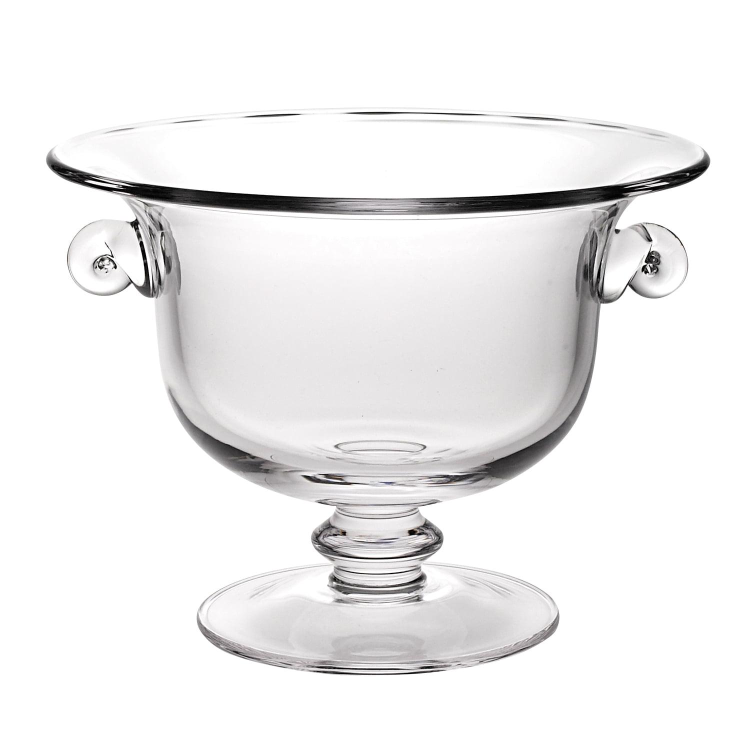 Wildon Home® Arpita 11" Clear Mouth  Blown Crystal Round Pedestal Centerpiece Bowl