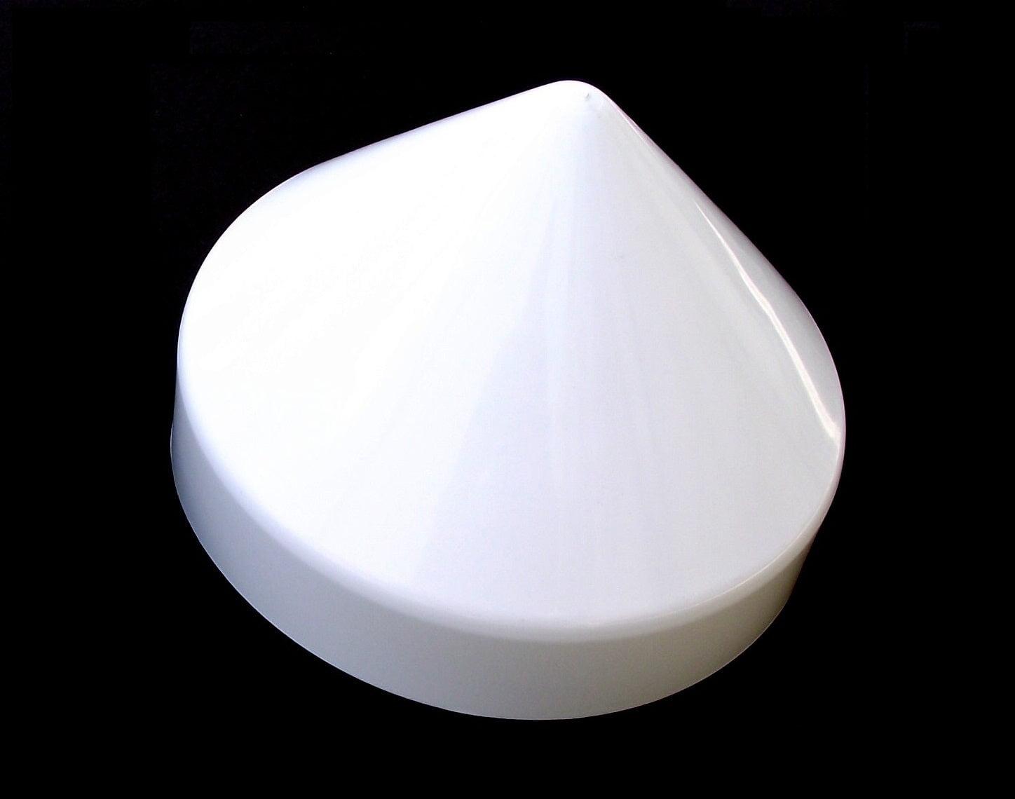 11" White Cone Dock Piling Cap / Piling Cover From 6" to 13" - White 11 inch Piling Cap