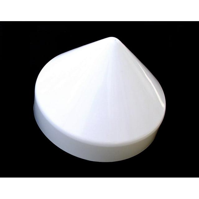 11" White Cone Dock Piling Cap / Piling Cover From 6" to 13" - White 11 inch Piling Cap